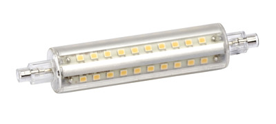 Lpe R7s 118mm, 360�, LED 10W 4000K 1050lm, Cl.�nerg.F, 30000H, dimmable