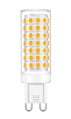 Lpe LED G9 230V 4W 3000K, 360� 450lm Cl.Energ. E, 25000H dimmable