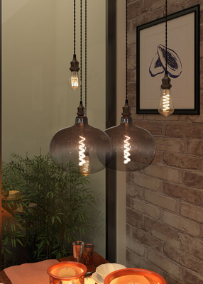 Lpe d�co COBBLE E27 LED 4,1W 1700K 70lm, 25000H, dimmable, fum�e