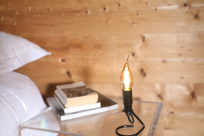 Lpe flamme coup/vent C35 E14 4,1W 2500K 320lm, Cl. Enrg = G, 25000H, DIM, ambr�e