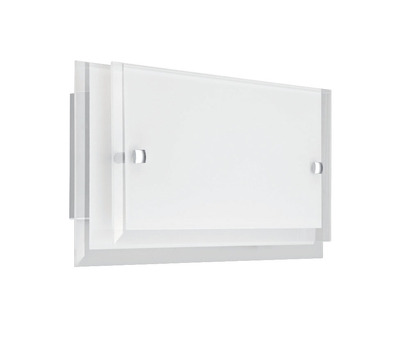 MAGGIE - Applique Mur E27 60W max, rectang., double verre opale, Lpe non incl.
