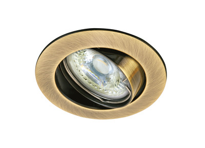 GALAXY - Encastr� GU10, rond, basculant, bronze, Lpe non incl.,conx�s/outil