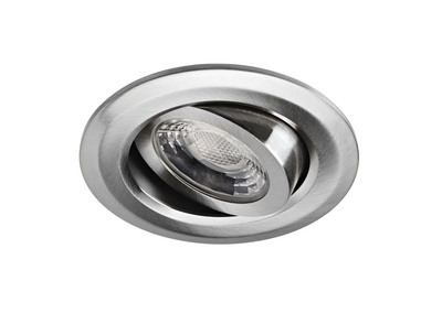 DL COVER - Encastr� IP20/65, recouvrable, nickel, LED int�g. 6W 54� 3000K 450lm