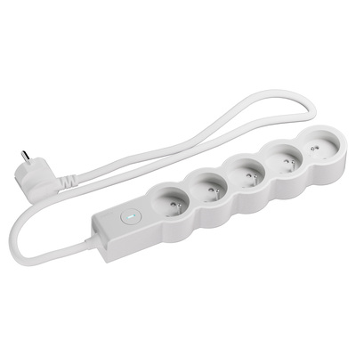 Multiprise 5x2P+T 16A 230V-3680W inter ON/OFF - cordon 1,5m - B