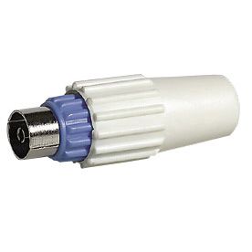 Fiche femelle t�l�vision coaxiale - �9,52mm