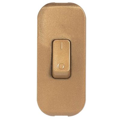 Interrupteur � bascule � touche de couleur vieil or - blister avec Gencod