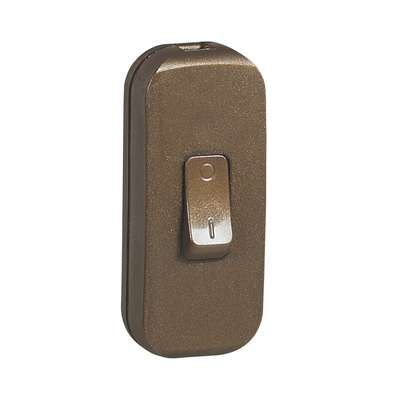 Interrupteur � bascule pour lampe - bipolaire - vieil or
