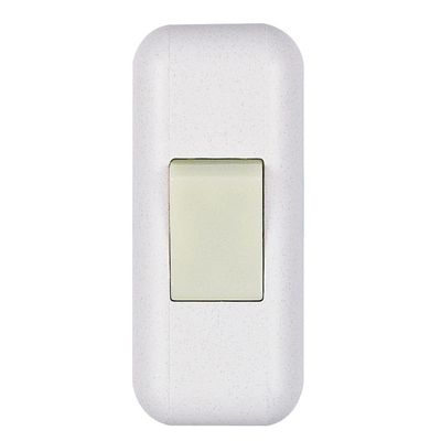 Interrupteur � bascule pour lampe - lumineux - bipolaire - blanc