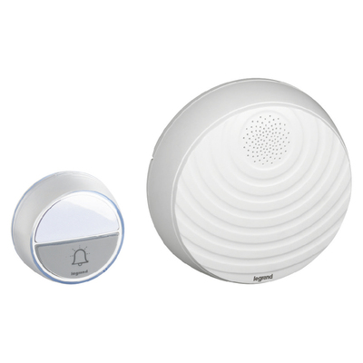 Kit carillon radio sans fil Confort � piles - blanc