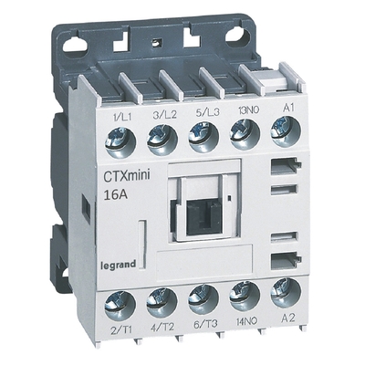 Mini-contacteur de puissance CTX� 3P 16A+contact auxiliaire-1NO - 230V~