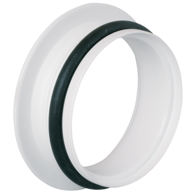 F�t D125mm pour les bouches type BAP'SI ou Bahia Curve - blanc