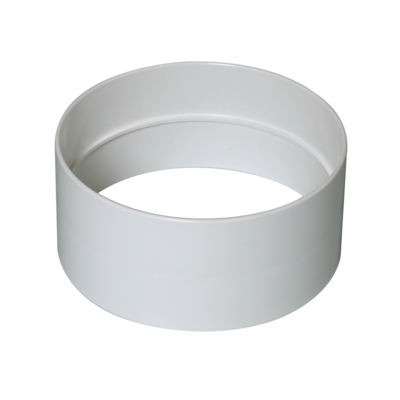 Raccord Minigaine blanc femelle pour conduit �quivalent D125