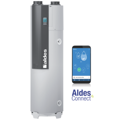Chauffe-eau thermodynamique T.Flow Hygro+ 200 L Fan MP connect� logt individuel