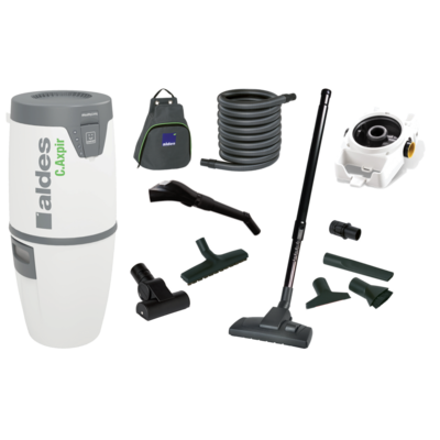 Kit centrale C.Axpir� Comfort+ berceau mural de fixation + cleaning set
