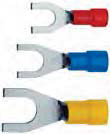 Cosse pr�-isol�e rouge � fourche section 0,5 � 1,5mm� bornage M4