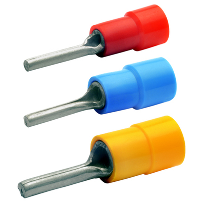 Cosse pr�-isol�e bleue � embout plat crant� 4,5x18,2mm section 4 � 6mm�.