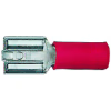 Fiche femelle rouge pour languette plate de 6.3 x 0.8mm, section: 0,5 � 1,5mm�