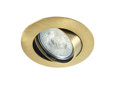 LUNAR 230 CX-Encastr� GU10, rond, basc., bronze, connex. s/outil, Lpe non incl