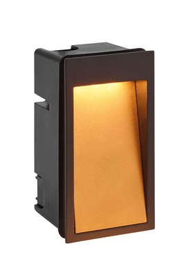 DILGA - Encastr� de mur ext�rieur LED 6,1W 3000K ASY 200lm, noir/dor�