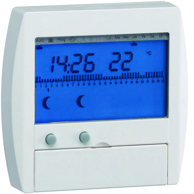 Programmateur digital semi-encastr� chauf �lec avec fil pilote 2 zones 7j 230V