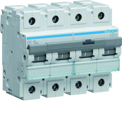 Disjoncteur 80A 4P 15kA Courbe C 6modules
