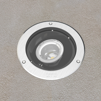 FLOOR 1688 Led ambre 19W Inox Encastr� Orientable FL Diam�tre 245