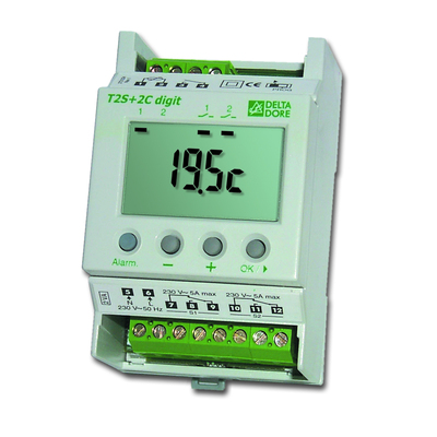 T2S + 2C Digit | Thermostat lectronique modulaire 2 tages + 2 seuils