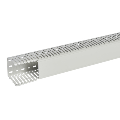 Goulotte de c�blage Segma sans halog�ne - 80x80mm - Fond+couvercle - Longueur 2m