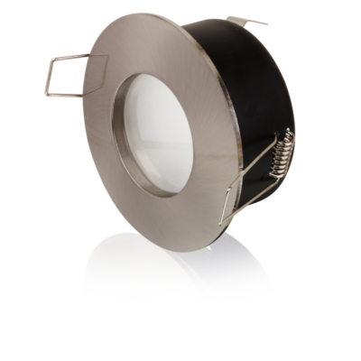 Marina - Spot SDB rond IP65 GU5,3 verre sabl AB + 1m de cble