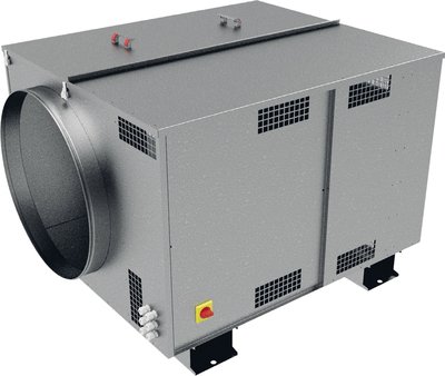 Caisson C4 Ecowatt, 1000 m3/h, refoul. horizontal en ligne, mono 230V