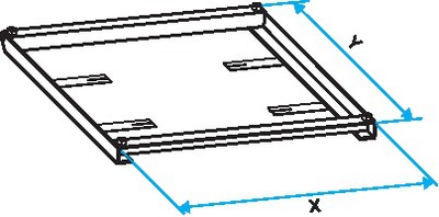 Cadre � sceller pour les tourelles VELONE 1.2 / 1.5 / 3.2