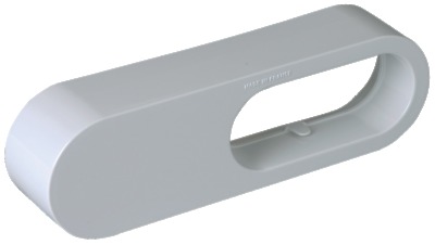 Reduction Minigaine blanc �quivalent D80 (40x100) /�quivalent D125(60x200)