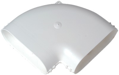 Coude Minigaine blanc 90� horizontal �quivalent D80 (40x100)