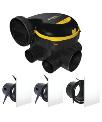 Kit VMC simple flux EasyHOME Auto COMBLES + 3 grilles ColorLINE