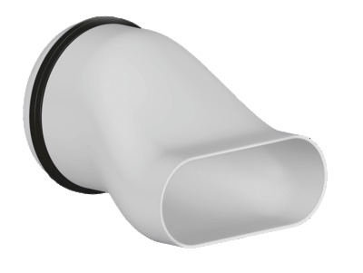 Entonoir caisson PE plastique Optiflex D125 vers 1 barre