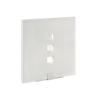 TOSCA - Applique Mur pltre, carr, blanc, LED intg. 3X1,2W 3000K 220lm