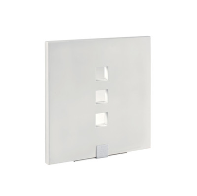 TOSCA - Applique Mur pl�tre, carr�, blanc, LED int�g. 3X1,2W 6300K 220lm