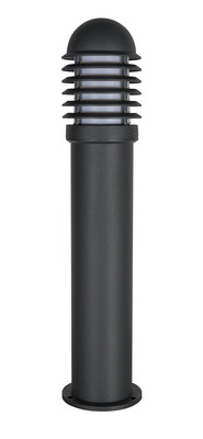 CALEO 1 -Borne Ext. IP44 IK07, graphite, E27 100W max., lpe non incl., haut.73cm