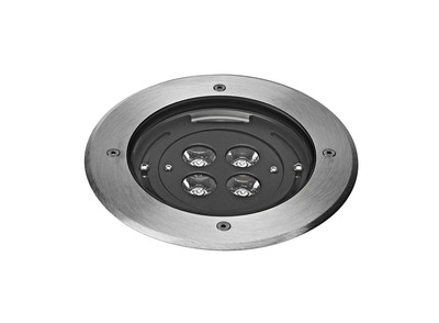 TECNISOL 150 - Enc.Sol Ext. IP67 IK10, rond, inox, LED 12W 10� 4000K 850lm