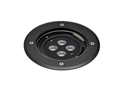 TECNISOL 150 - Enc.Sol Ext. IP67 IK10, rond, noir, LED 12W 10 3000K 700lm