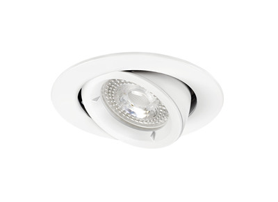 SPEED 90 - Encastr� GU10, rond, basculant, blanc, Lpe non incl.