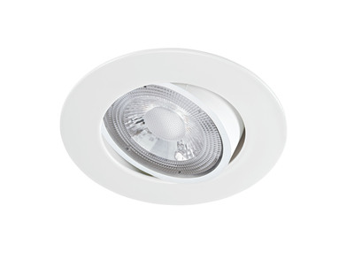 MI6 - Enc. LED intg. 5W 3000K 480lm, alu blanc, UGR <22, connexion sans outil