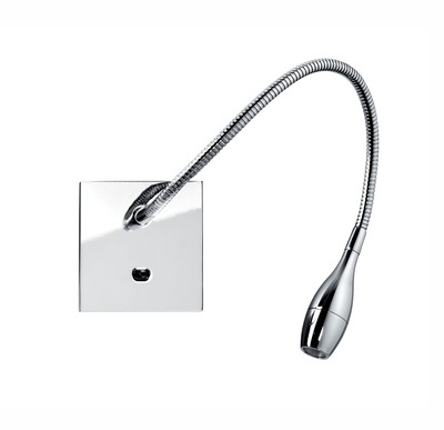 LIZA 2 ET3 - Liseuse avec inter 2,3W 3000K 110lm 40� 30000h, encastr�e, chrom�e