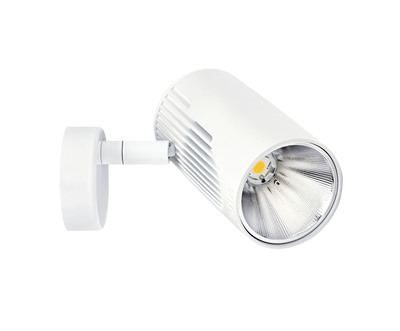 LUMI 01 - Proj. s/pat�re, blanc, angle 42�, LED int�g. 22,5W 3000K 2100lm