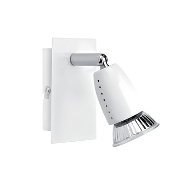 ECCO 01 - Spot sur pat�re GU10 50W max., orientable, blanc, Lpe non incl.