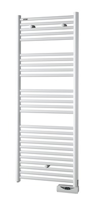 Radiateur sche-serviettes ACOVA Atoll Spa Electrique rgulation Timerprog, Bluetooth, puissance 750 W, hauteur 1356 mm, largeur 500 mm, Blanc RAL 9016