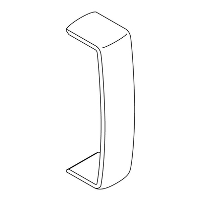 Joint de couvercle recouvrant pour moulure Keva 50mmx20mm - PVC Blanc Artic