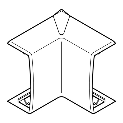 Angle intrieur Variasouple +ou-7 pour moulure Keva 50mmx20mm -PVC Blanc Artic