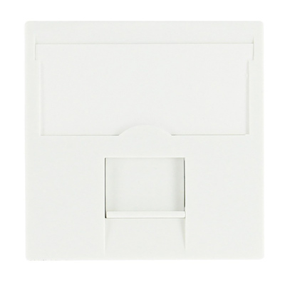 Prise RJ45 catgorie 6 Logix - Ecrante FTP - 2 modules - Blanc Artic