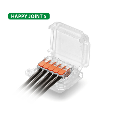Boitier pr-remplis de gel avec entres tri-directionnel + bornes 5 ples inclus